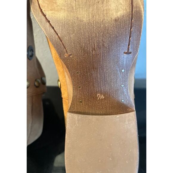 Sam Edelman Pedra Women's Grommet Detail Booties Suede Ankle Boots Brown SZ 7.5 - Picture 10 of 11